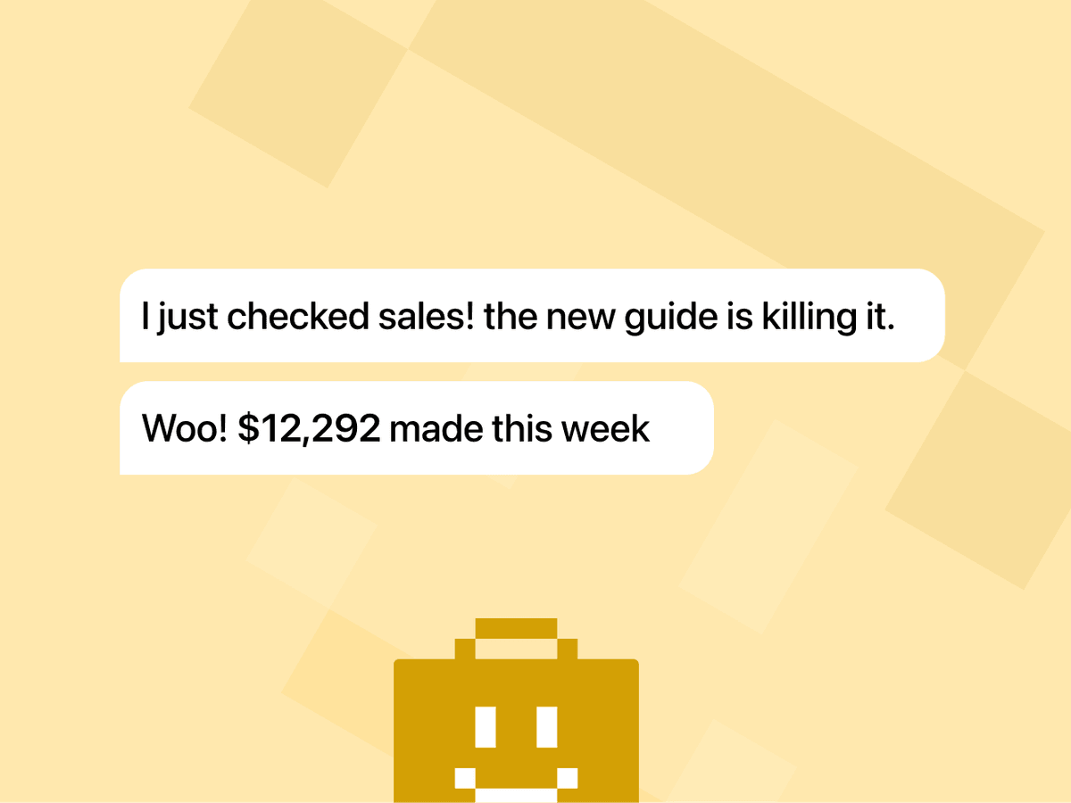 Agent checking sales